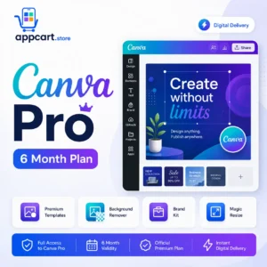 Canva Pro 6 Month Plan – Premium Design Tools